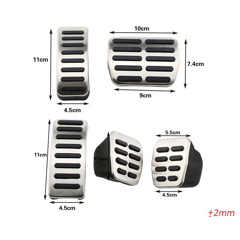 Накладки на педали автомобиля для Volkswagen VW Polo 6N 9N3 Golf 4 MK4 Bora Beetle RSi GTI R32 для Skoda Fabia Газ Тормоз Подставка для ноги Педаль