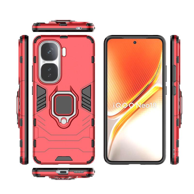 Для ViVo iQOO Neo10 Чехол ViVo iQOO Neo 10 Чехол Держатель-кольцо Защитный бампер Щит Защитные задние крышки для телефона На iQOO Neo10 Funda