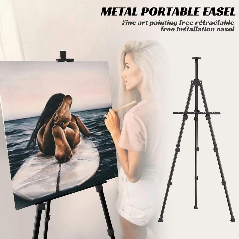 Portable Design Artist Easel Folding Stand Easel Sketch Drawing Metal Easel Outdoor Sketching