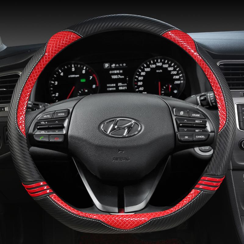 Чехол на руль автомобиля для Hyundai i40 i30 i20 i10 ix35 ix25 Tucson Accent Elantra Santa Fe Creta Solaris Kona Автоаксессуар