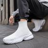 Fashion Sneakers for Men Fashion High Top Sock Shoes Autumn New Breathable Casual Shoes Outdoor Platform Anti Slip Walking Shoes 2024