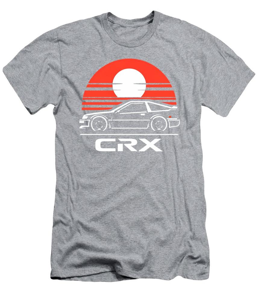 Летние новые футболки Honda для мужчин и женщин CRX Racing Мотоциклетная езда Внедорожные энтузиасты Короткий рукав Ретро Модные Топы