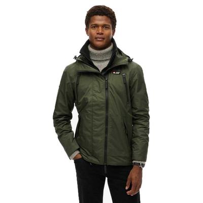 Superdry Mtn Windbreaker Windcheater Full Zip Olive Green