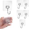 For 50pcs Large Self Adhesive Hook Heavy Duty Detachable Wall Hook for Hanging Waterproof and Rust Resistant Towel and Coat Hook