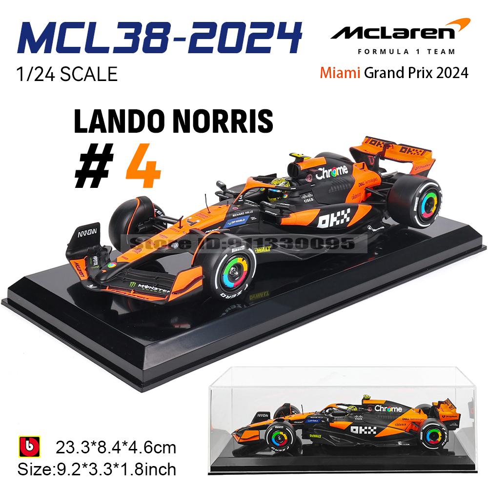 Ббураго 1:24 2022~2025 F1 Феррари SF23 Ред Булл RB19 RB18 Мерседес Бенц W14 Макларен MCL38 металлический модель автомобиля игрушка серия коллекция