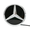 Автомобильная наклейка 2025 Горячая Для Mercedes Benz Хромированная Серебристая И Глянцевая Черная Звезда Эмблема На Переднюю Решетку Автомобиля Подсвечиваемый Логотип Для Merced