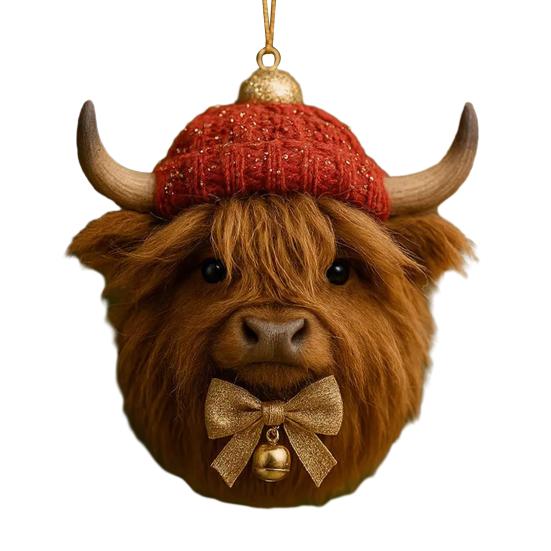 Forest Animal Acorn Ornaments Acrylic Pine Cone Animal Christmas Tree Decoration Rustic Nature-Themed Home Decor for Animal Lovers