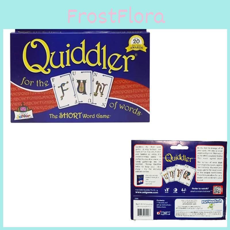 Премиальная карточная игра Quiddler Five Crown, изготовленная из прочной мелованной бумаги, идеально подходит для общественных мероприятий и семейных игровых вечеров.