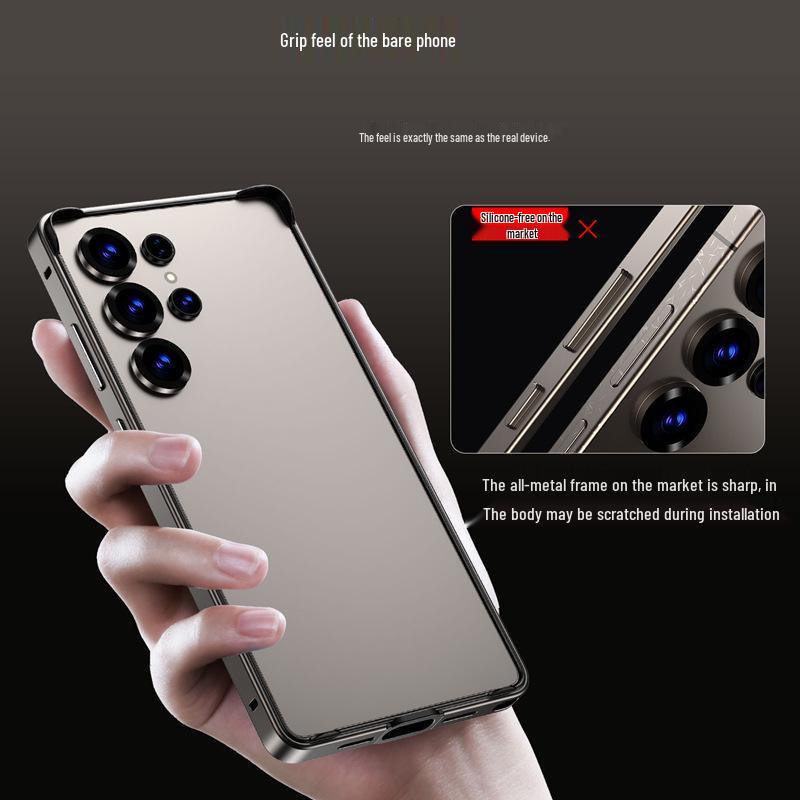 Алюминиевый сплав Рамка для чехла телефона Samsung S26 Ultra/S24 Plus/S25 - Защитная крышка от падений