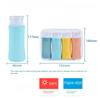 Vertical Stripes Silica Gel Packaging Bottle Inverted Reusable Cosmetic Empty Bottle 98ml Travel Storage Bottle Suit