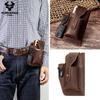 Genuine Leather Men Leather Waist Bag Large-capacity Mobile Phone Bag Key Case