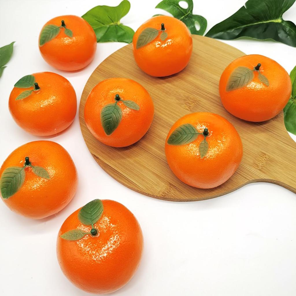NUOLUX оранжевый образец еды фрукт поддельный мандарин искусственный имитационный объект фигурка украшение украшение фото реквизит фруктовый магазин дисплей 4 шт