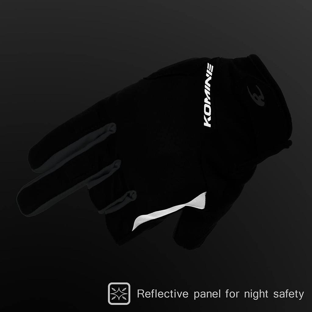 Komine Protect 3 Fingerless Mesh Gloves for Motorcycles Black 3XL GK-2603