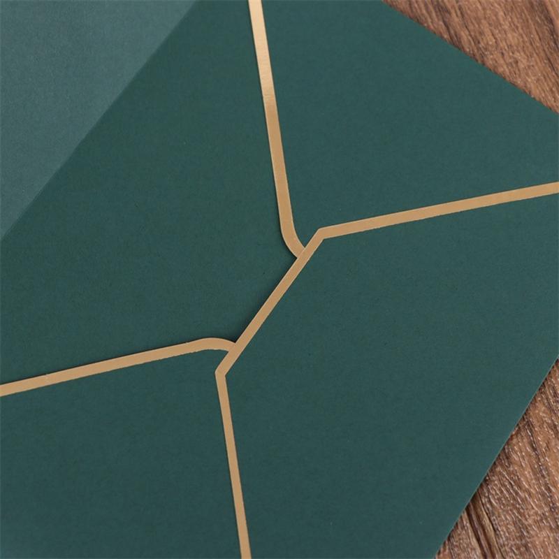 Ретро Конверты Однотонные Антикварный Конверт для Приглашений 7,3x5,3 Дюйма Для Свадебной Валентинки и Рассылки
