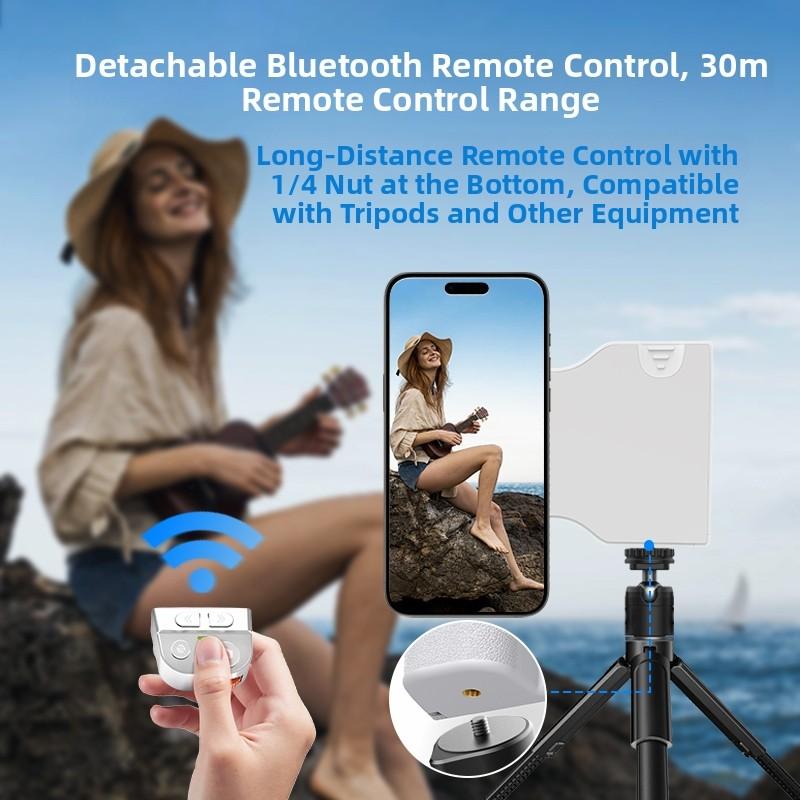 Fun Shot Magnetic Phone Camera Grip for iPhone Magsafe & Android with Detachable Charge Wireless Shutter Remote 1/4" Tripod Screw