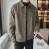 2023 Men's Trendy Suede Jacket: Spring & Autumn High-End Casual Fashion