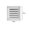 Air Vent Grille Air System Net Cover Screen Exhaust Outlet Window Square Vent Heating Cooling Vents Plate