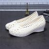 Plastic Sandals Women's White Nurse Shoes Wedges with Holes Shoes Pregnant Non-slip Women's Mother Shoes
