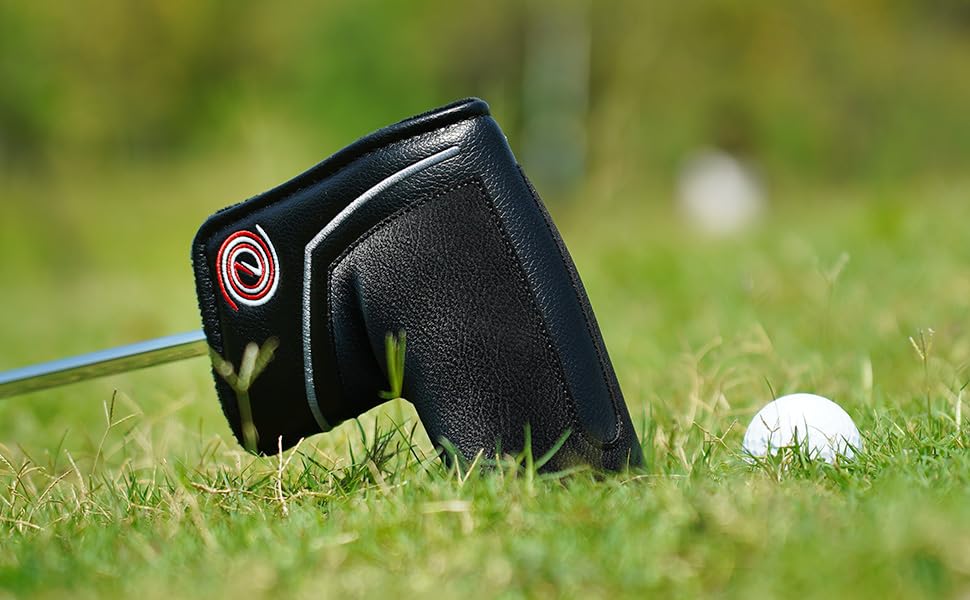 Mytag Putter Cover, Golf Club Headcover, Odyssey Putter Cover, Pin Type, Blade, with Magnet, PU Leather