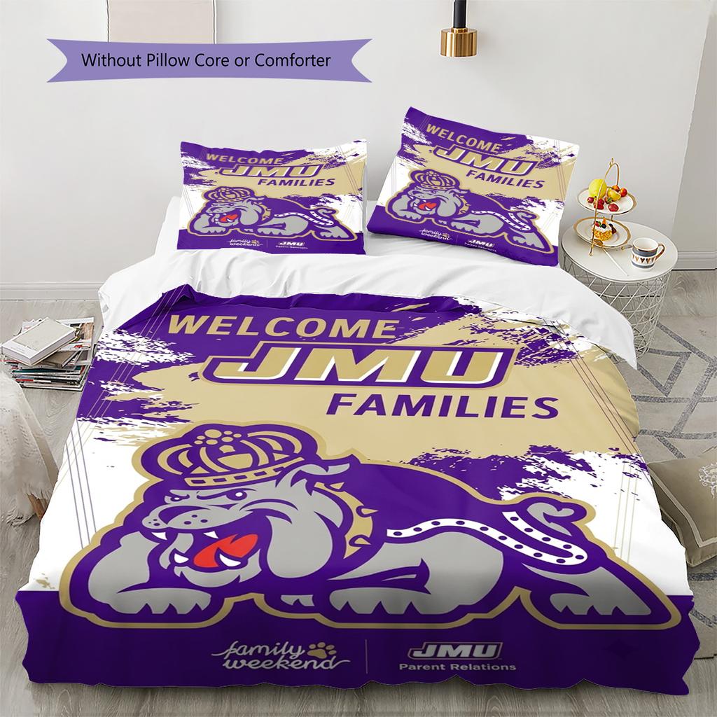 James Madison Dukes Pattern Bedding Set Quilt Cover Pillowcase Home Decor Gift (1 * duvet cover + 2 * pillowcase, without core)