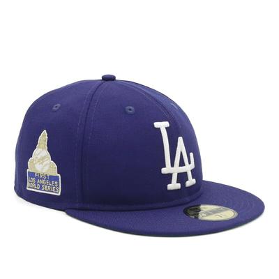 Кепка New Era 59FIFTY MLB с боковым патчем LA темно-синяя, Размер 7 3/8, 5950SB, МИРОВАЯ СЕРИЯ MLB, LOSDODCO DROY