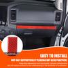 Soft Carbon fiber dashboard Cover trim Strip for Nissan Frontier 2024-25