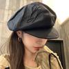 Милая кепка-берет с бантом и ремешком, кепка-берет для женщин, летняя и осенняя, для путешествий, универсальная, солнцезащитная, в стиле ретро, с короткими полями, кепка газетчика