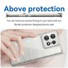 For Motorola Edge 50 Pro 5G Clear Phone Case WANLONFENG MF2 Series TPU Acrylic Cover with 2Pcs Tempered Glass