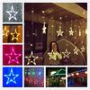 Стробоскоп Рождественские звезды Декоративная гирлянда для рождественских свадебных новогодних украшений