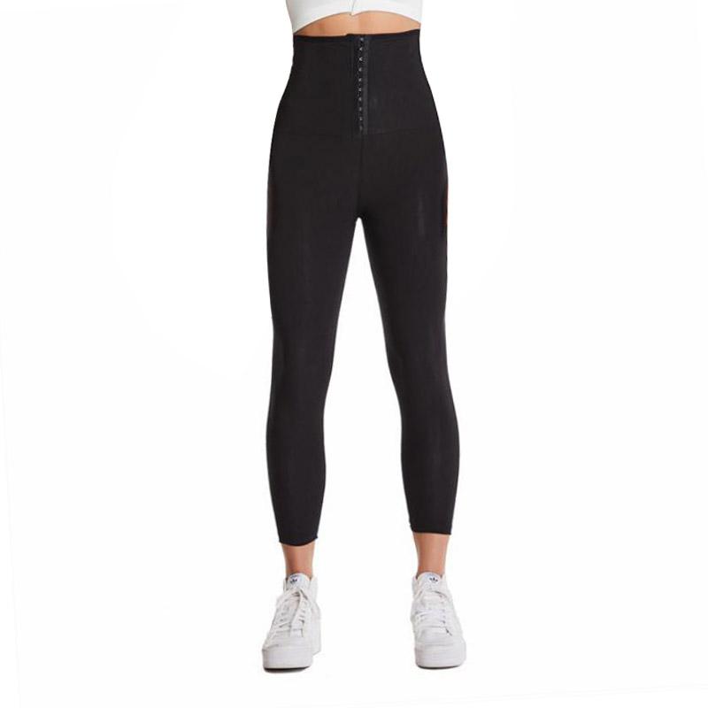 Женские регулируемые корректирующие брюки с высокой талией, леггинсы для живота, потные штормовые брюки