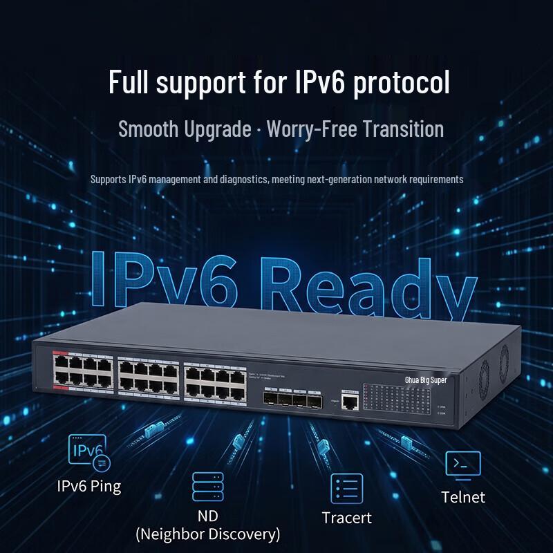 Dahua DH-AS3900C-24GT4GF-370 PoE Managed Network Switch CN plug (adapter included)