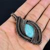 Amazonite Pendant, 999 Copper Wire Wrapped Pendant Handmade Gemstone Jewelry, Gifts For Wife Brand New Pendant