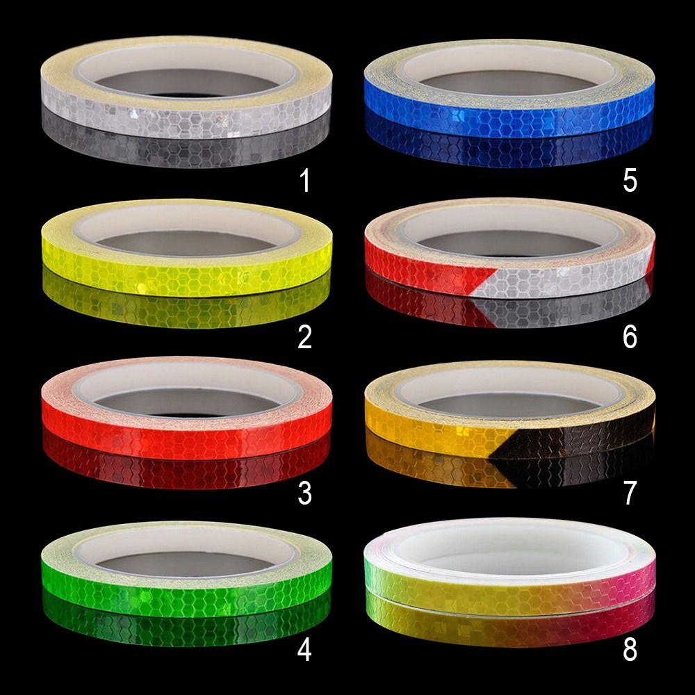 Светоотражающая пленка для мотоцикла, предупреждающая лента для велоспорта, украшение колес велосипеда, светоотражающая лента для велосипеда