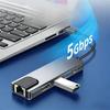 5-в-1 USB-C хаб-адаптер с PD-зарядкой, портом RJ45 (100 Мбит/с Ethernet) и HDMI, док-станция USB-C для ноутбука