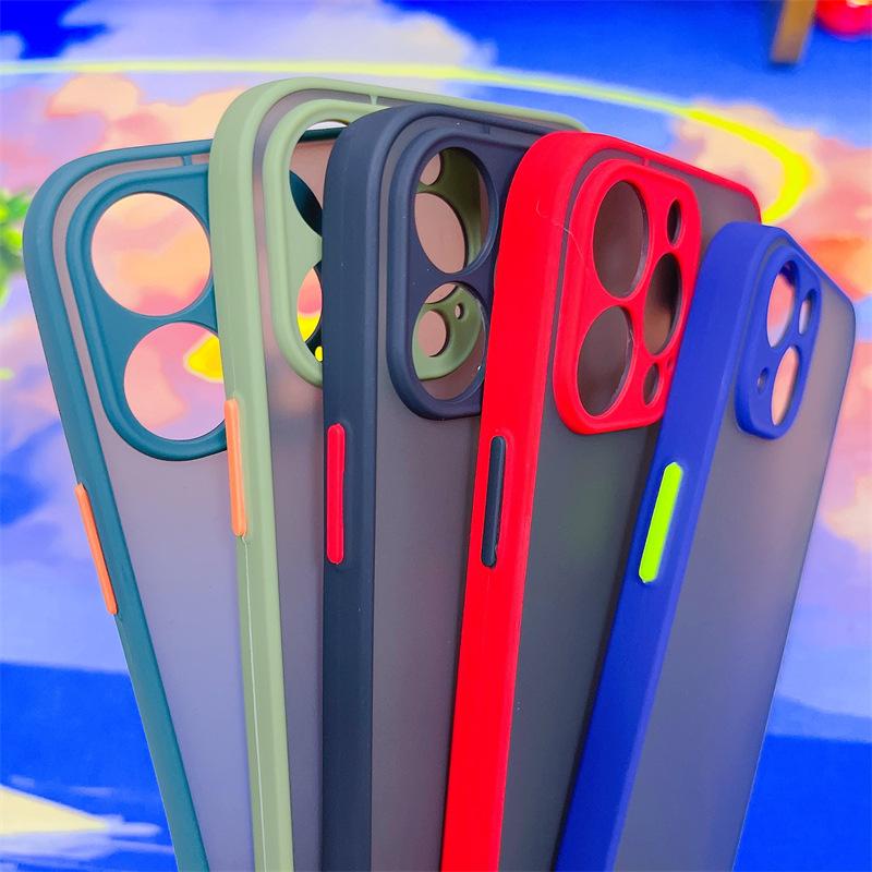 Silicon Matte Hardcase for iPhone 16 Plus Shockproof Bumper Scrub Phone Case for iPhone 15 14 13 12 11 Pro Max XR X XS
