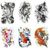 Tattoo Sticker Flower Arm Half Arm Water Transfer Waterproof Tattoo Sticker Auspicious Meaning Chinese Style Tattoo