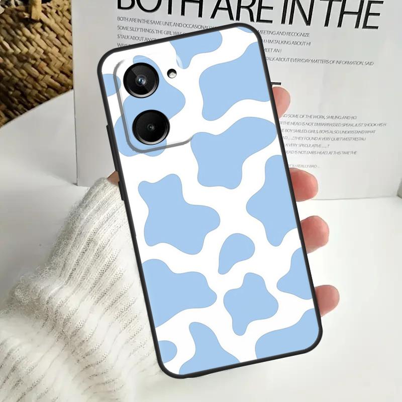 Принт 'Корова' Для Realme C75 C55 C71 C53 C67 C61 C33 C63 C51 C65 15 GT7 Pro 10 11 12 13 14 Pro Plus Чехол