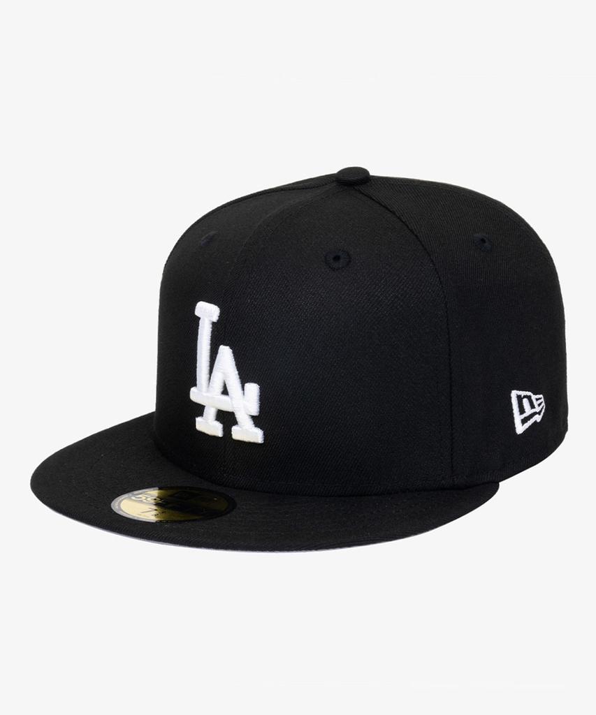 New Era Кепка MLB La Dodgers Базовая Приталенная Черно-Белая