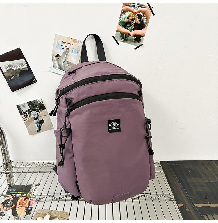 Schoolbag Minimal Soft Light Mist Moist Cool Functional Tooling Wind Backpack Neutral Light Commuter Outdoor Lightweight Backpack