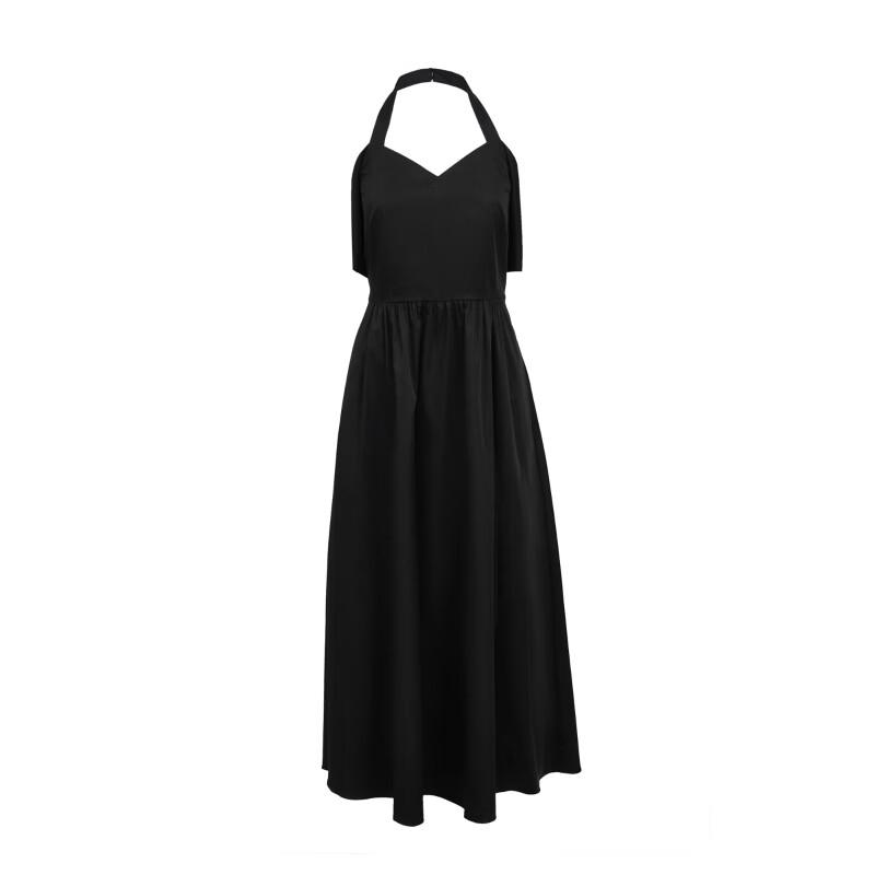 Veromoda Макси-платье А-силуэта с вырезом-халтером и бантом