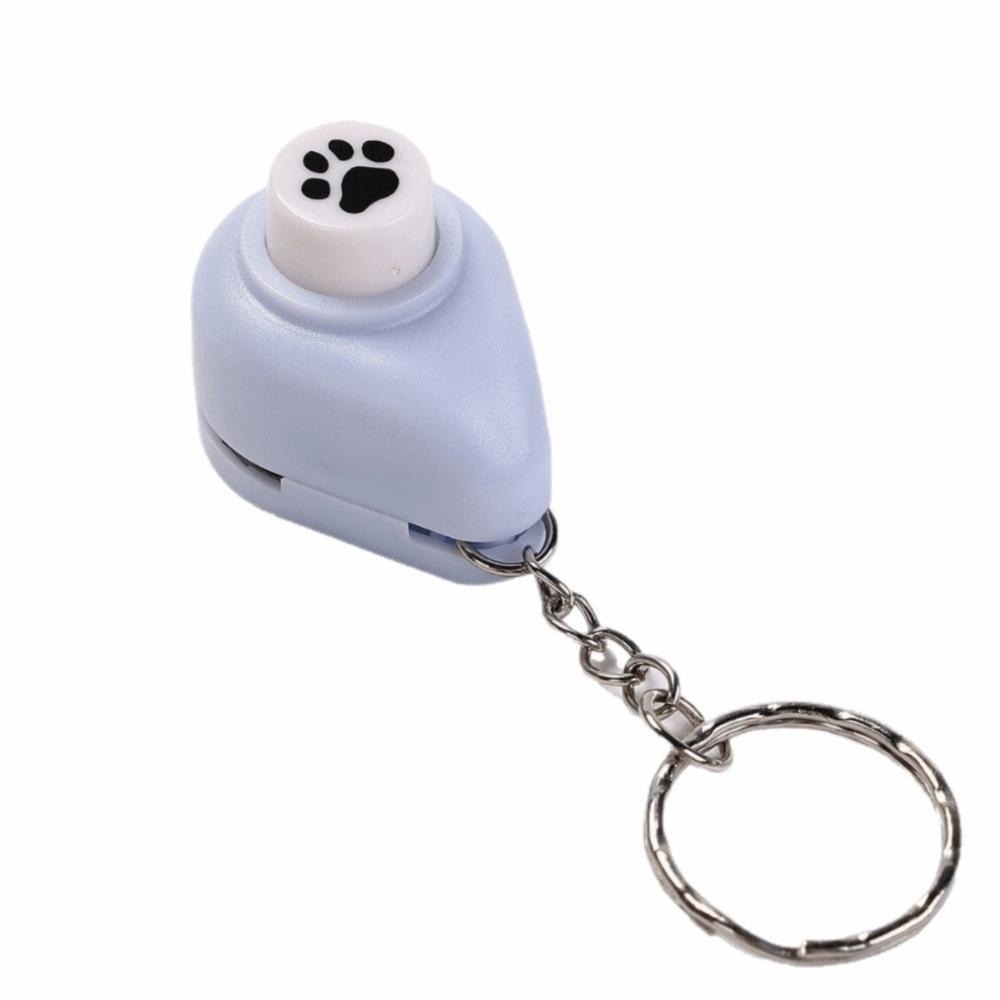 with Keychain Mini Stamp Punch Mini Paper Crafting Tool Stationery Stamp Hole Puncher Scrapbooking
