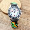 Корейские милые наручные часы для девочек-студентов с 3D-динозаврами, кварцевые часы