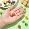 12/25/40pcs Silicone Sports Style Decorative Beads Football Basketball Beads DIY Bracelet Necklace Earrings Keychain Foot Chain