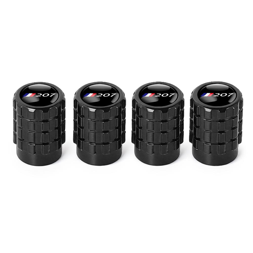 4Pcs Aluminum Wheel Tire Valve Caps Dust Stem Cover Badge For Peugeot 206 207 208 306 307 308 508 106 107 108 2008 3008 5008 RCZ