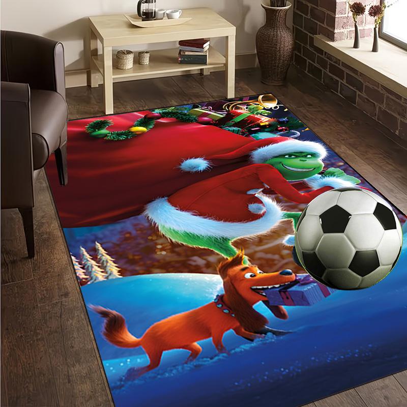 Christmas Collage Rug Office Carpet Non-Slip Mat, Chair Rug Floor Covering for Gaming, Bedroom, Living Room , Home Decor Christmas Gift