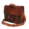 Goat Leather Handbag Shoulder Messager Bag Travel Business Briefcase Genuine