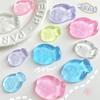Transparent Glitter Sea Bream Squeeze Toy - Washable, Sticky Stress Relief Ice Cube Toy
