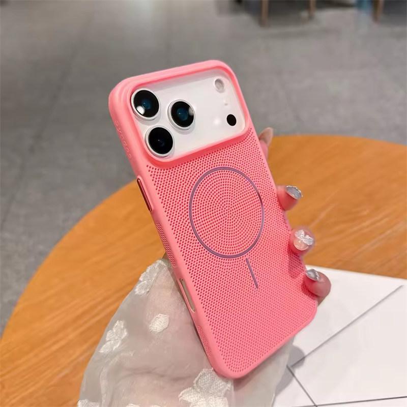 Сетчатый чехол для охлаждения и отвода тепла с магнитной фиксацией Magsafe для iPhone 17 16 15 14 13 12 11 Pro Max Plus 17 Air, чехол с поддержкой беспроводной зарядки