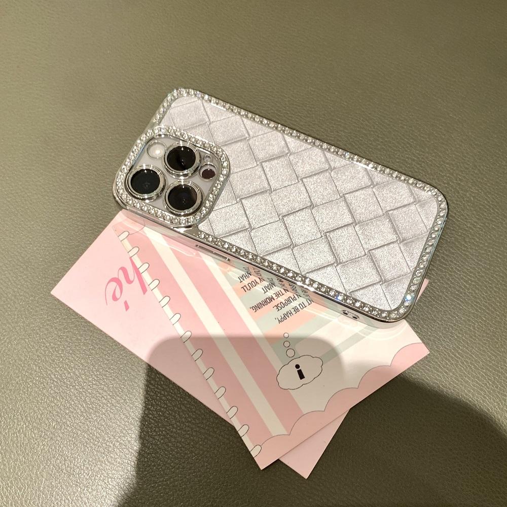 Роскошный Чехол Для Телефона С Блестящим Алмазным Узором Для iPhone 16 15 14 Plus 13 12 11 Pro Max Модный Ударопрочный Защитный Задний Чехол