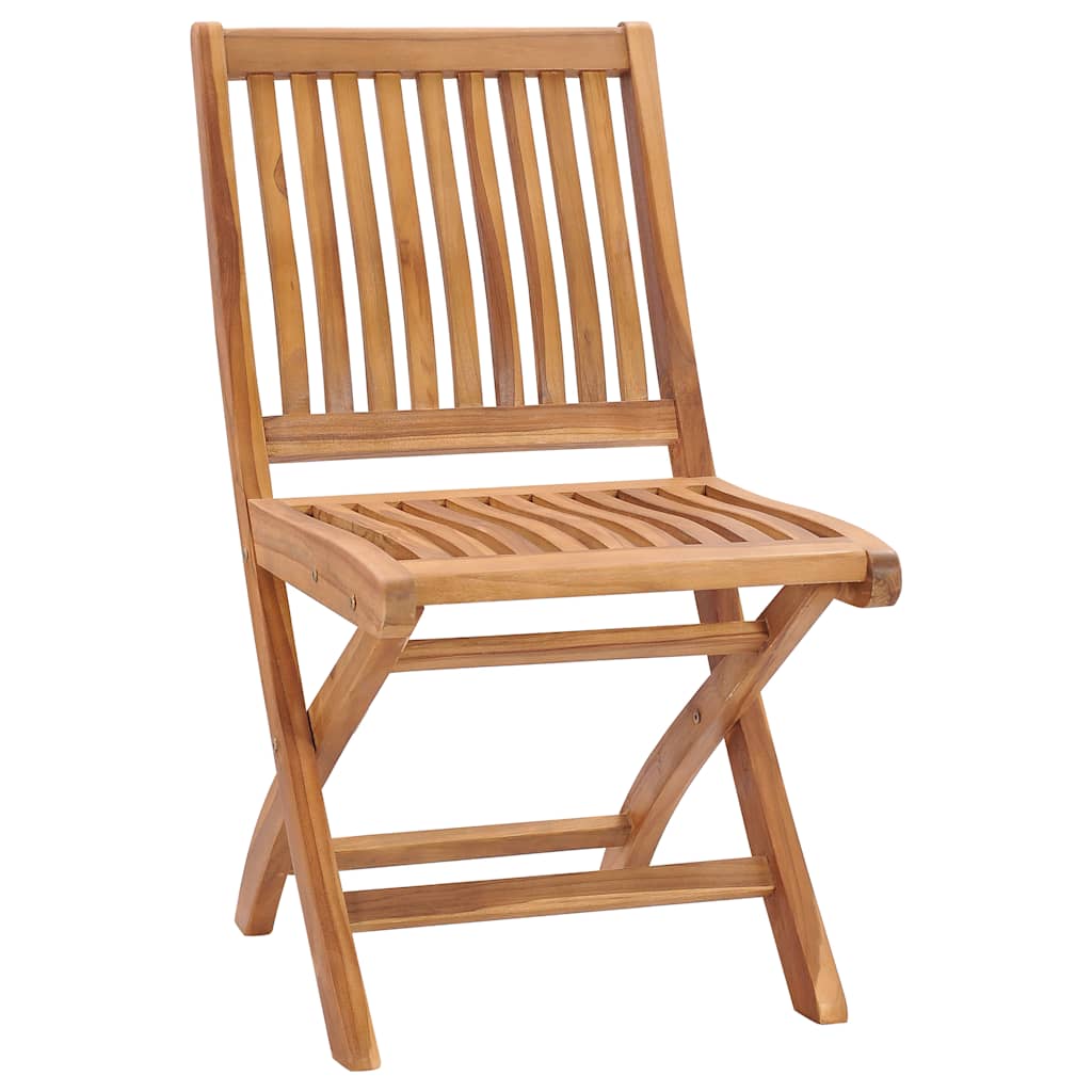 Foldable Garden Chairs with Cushions 6 pcs Solid Teak Wood